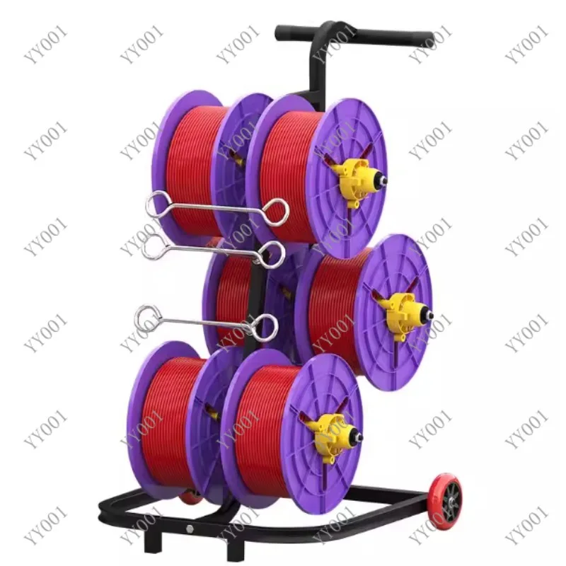 Portable Cable Reel Stand Dispenser Holder Easy Unwinding Wire Spool Bracket for Electrician Work Home Use
