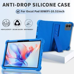 For Oscal Pad 80 WiFi 10.51inch Case Tablet Shockproof Cover Tablet Kids Soft Silicon Stand Protective Shell