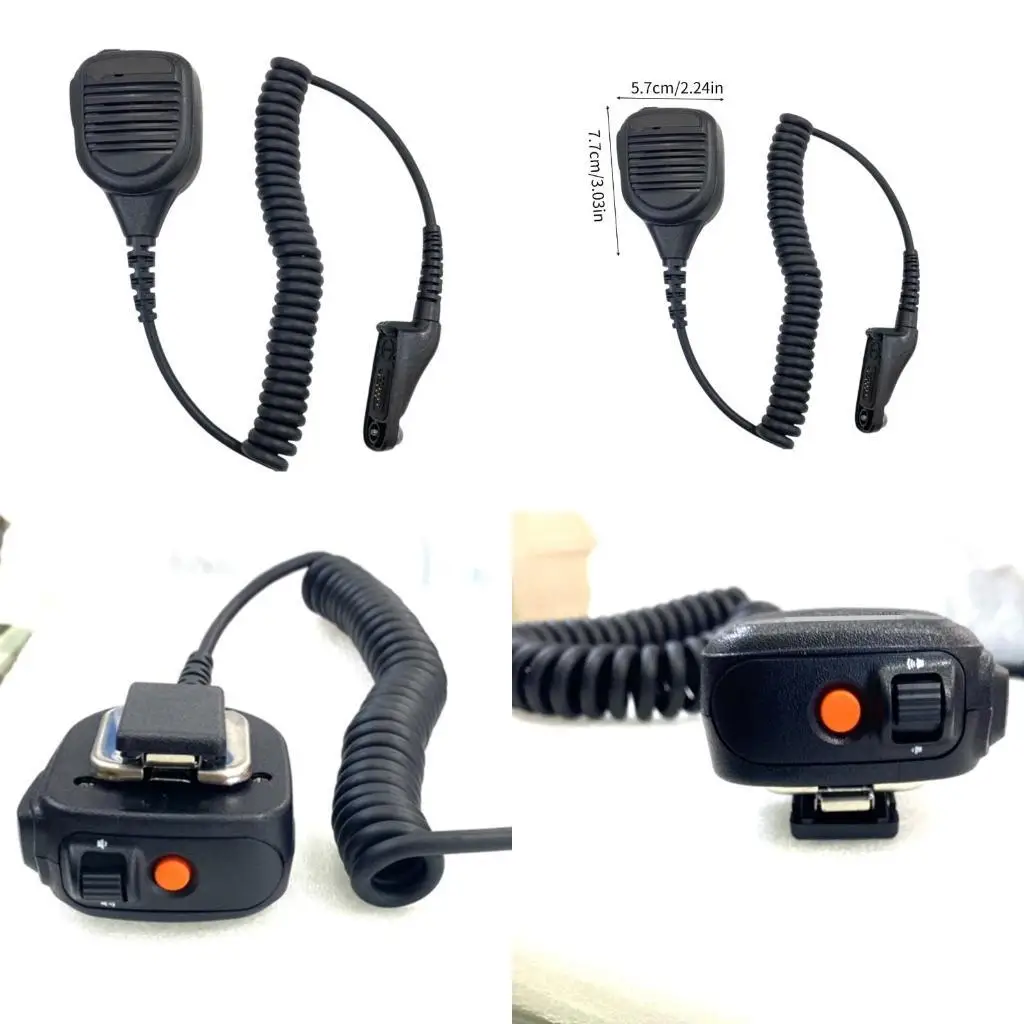 

652F Heavy Duty Remote Speaker Microphone Noise Reductions Shoulder Mic Replacement High Sensitivity for XIR P8668 GP328D