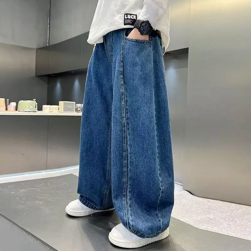 

Boys' jeans, spring and autumn seasons, children's casual pants, outdoor boys' pants, street style