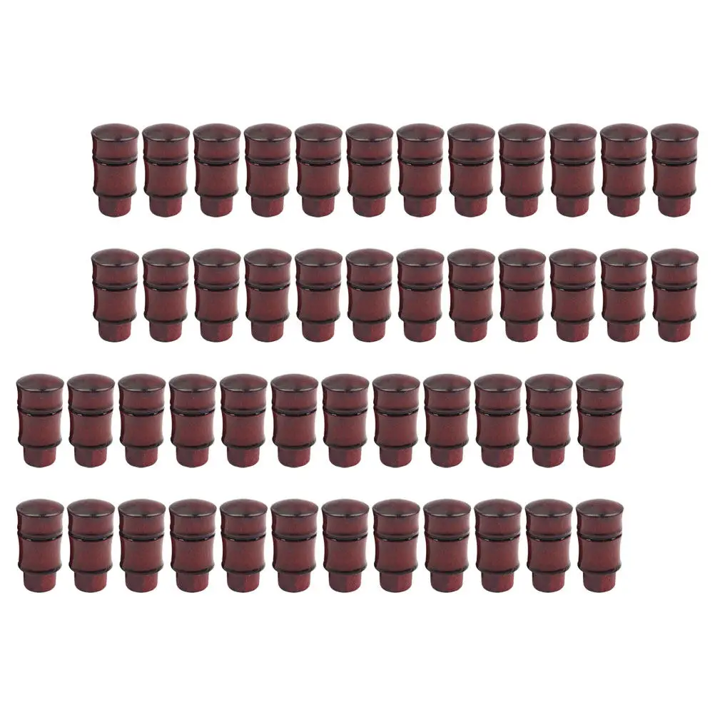 50Pcs Bamboo Scroll Joint Heads Solid Wood Calligraphy Painting Paper Joint Roll for Hanging Art Wall Display Portable Chinese