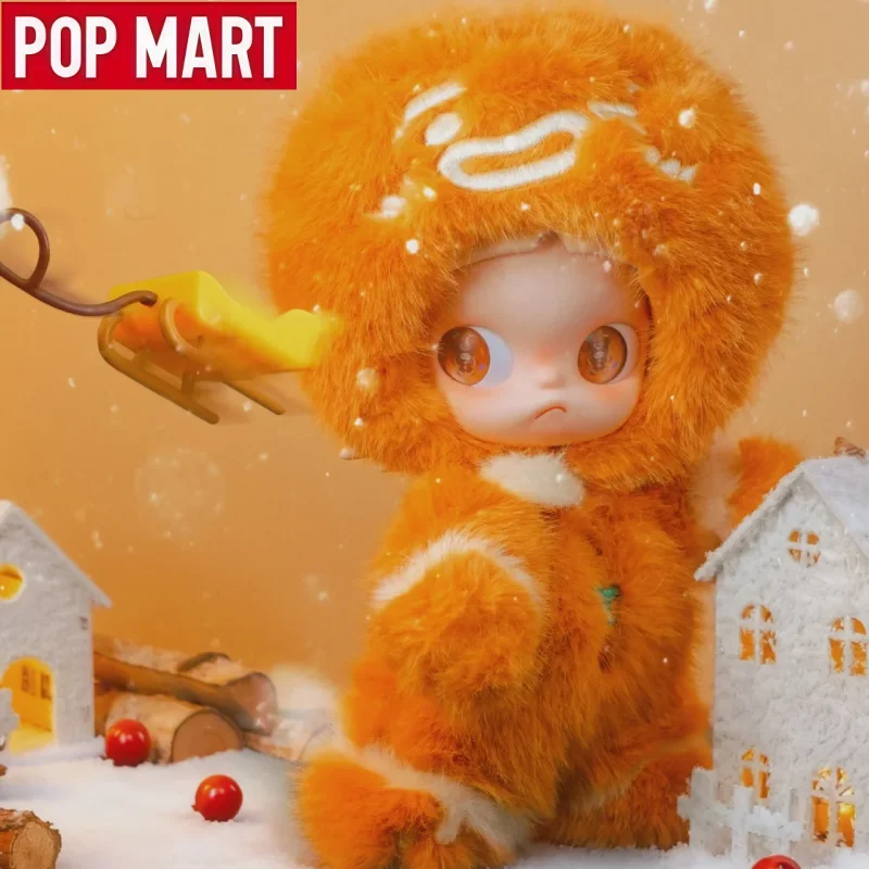 

POPMART Pop Mart Zsiga Gingerbread Man Silicone Blind Box Collectible Figurine Plush Doll Trendy Toy Display Piece