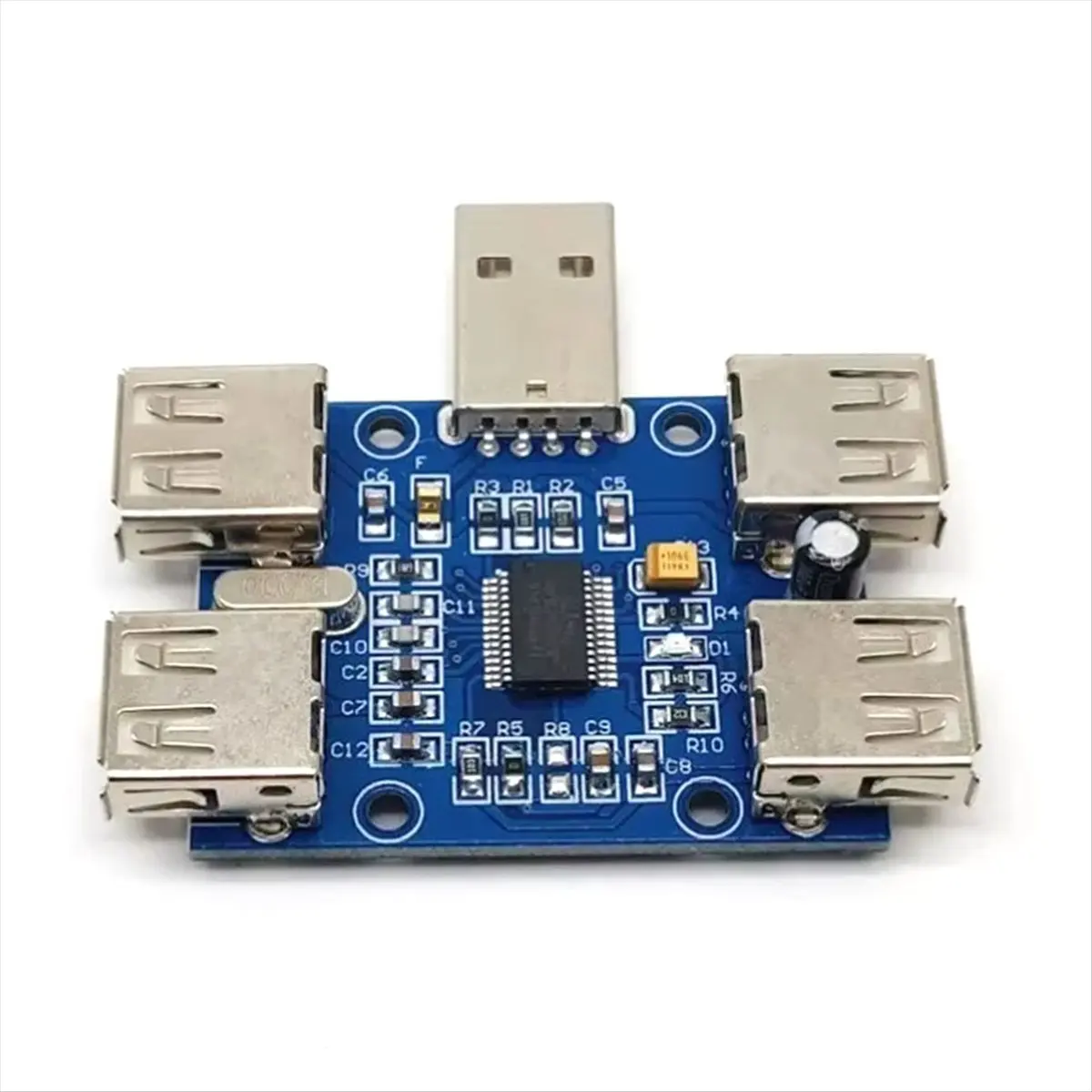 A40I USB HUB USB2.0 HUB 4 Port Controller Usb Expansion Module 6.3V-50V 480Mbps Plug and Play Driver-Free