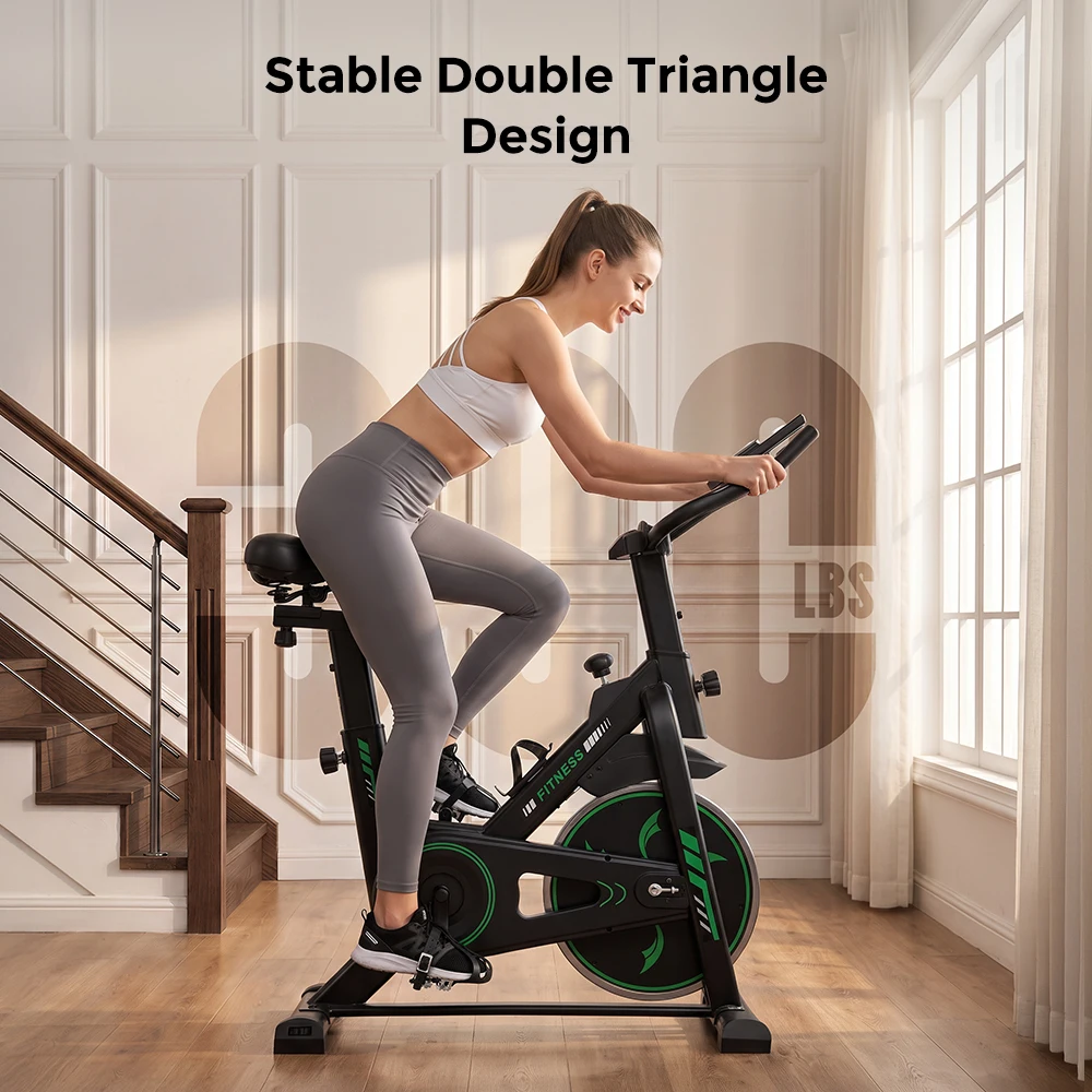 Formill DC001A & DC002A – magnetisches, stationäres Heimtrainer-Fahrrad, Indoor-Cycling-Fahrrad mit 8 kg schwerem Schwungrad, LCD-Monitor, verstellbarer Sitz und Tablet-Halterung für das Training im eigenen Fitnessraum. – Detail 28