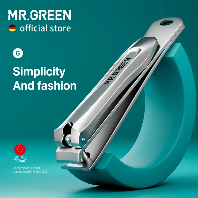 MR.GREEN Cortador de unhas com lixa de vidro nano Tesoura de unhas à prova de ferrugem de aço inoxidável Ferramentas de manicure e pedicure