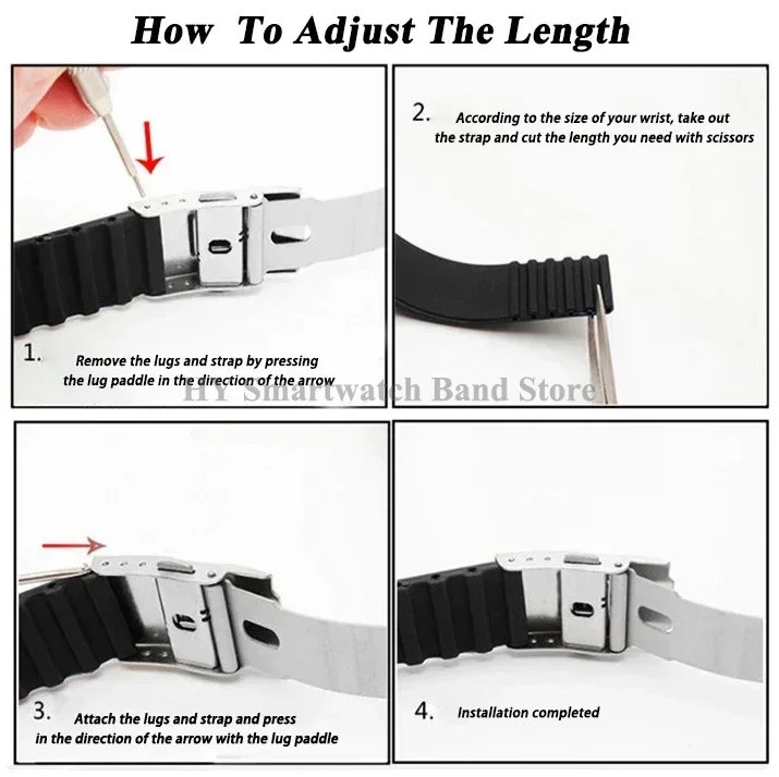 18 ミリメートル 20 ミリメートル 22 ミリメートル 24 ミリメートルクイックリリースシリコン時計バンド Huawei 社腕時計 GT4/3/2 セイコーオメガ化石ゴムスポーツストラップ