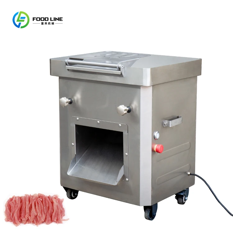 

Industrial Fresh Meat Cutting Machine Shredding Stainless Steel Automatic Meat Slicer Small Electric Meat Dicing Machine