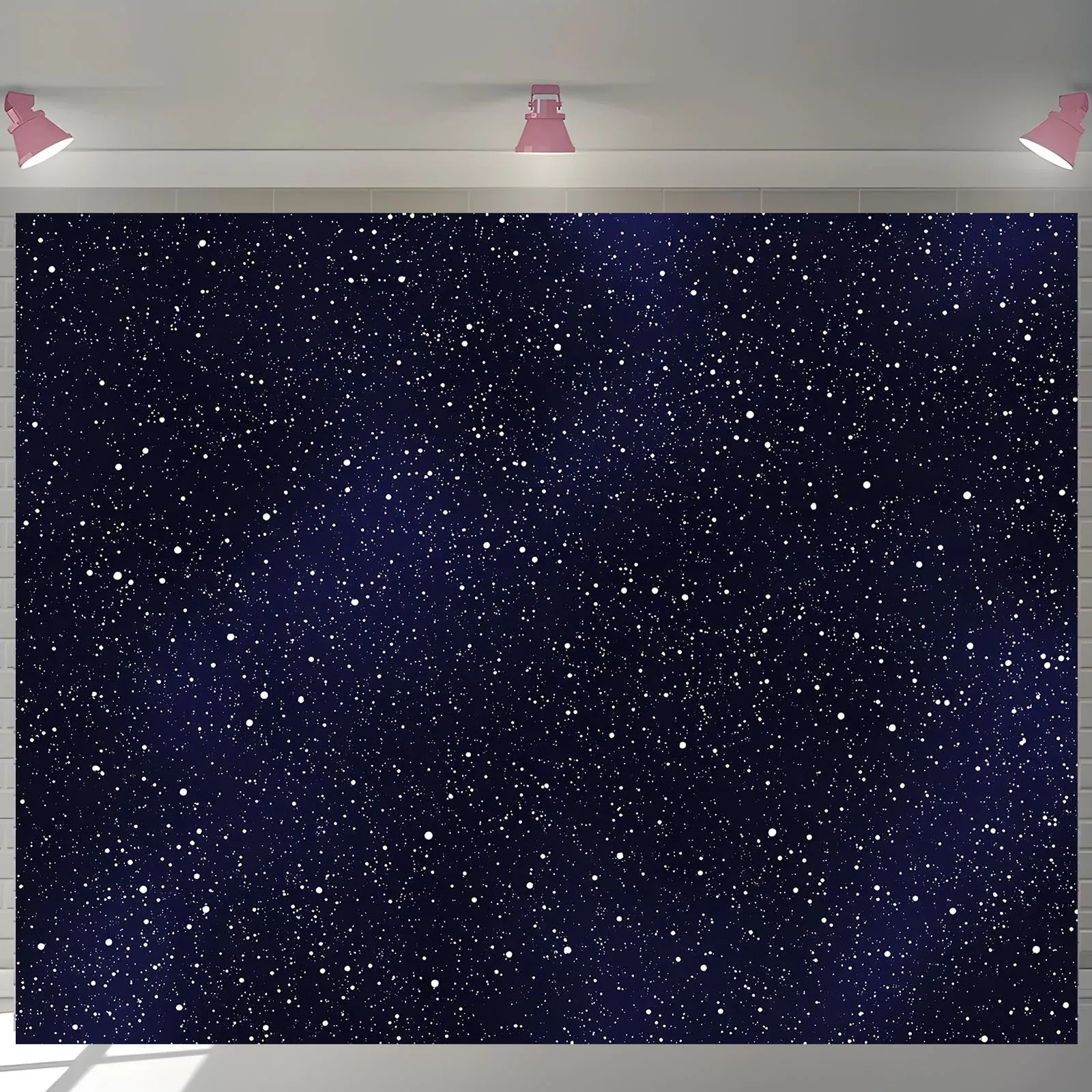 1 لافتة خلفية لخلفية السماء المرصعة بالنجوم - مناسبة لأعياد الميلاد والعطلات والحفلات وأحجام متعددة للاختيار من بينها #2