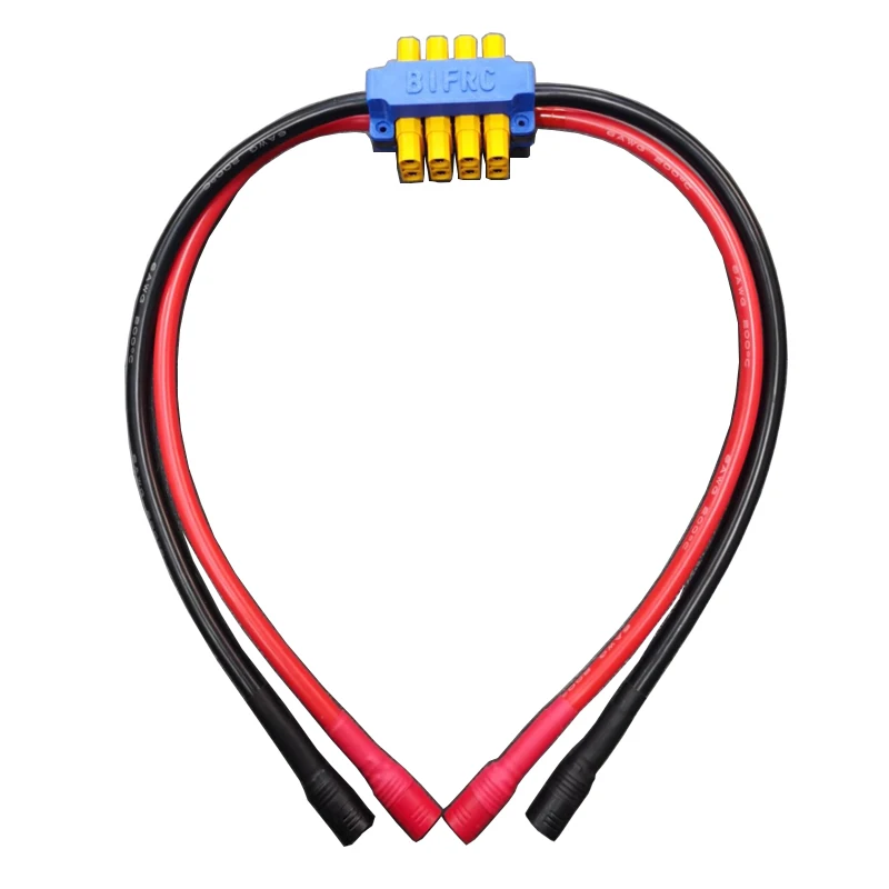 

1PCS XT90 8-bit Power Distribution Board with Connection Cable AS150 Plug Electric Hub Power Module for RC Drone Airplane