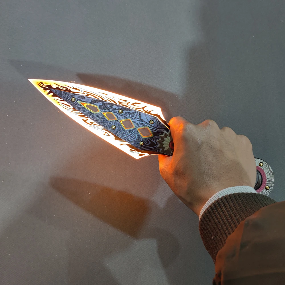 Apex Legends Wraith Heirloom Cosplay, modelo Kunai, juguete luminoso, Cosplay, Ganme Prop Sword Boy Gift Prop, 30cm