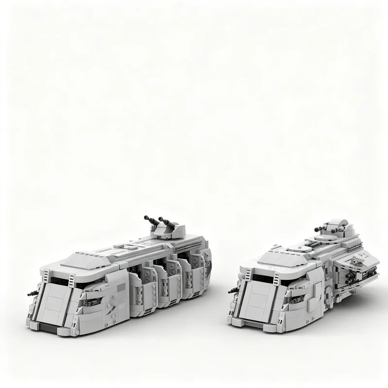 2589 Piezas MOC Star Battle SW Mandalorian Imperial Troop Transport Trexler, Bloques de Construcción de Modelos, Juguete de Arquitectura, Regalos de Navidad