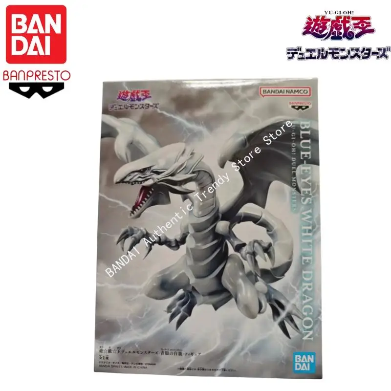 Undefined Bandai In Stock Original Banpresto Yu-Gi-Oh Blue-Eyes White Dragon Red-Eyes Black Dragon Action Figure Anime Model Toy