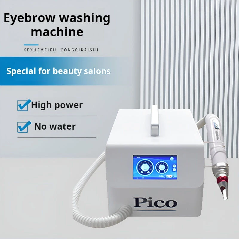 No Water Picosecond Q Switched Nd Yag Tattoo Removal Machine Non-invasive Eyebrow Washing Freckle Remove Black Doll Device