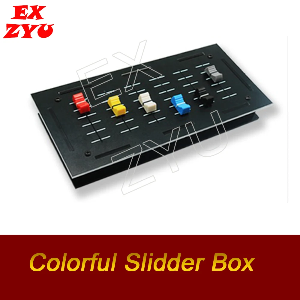 Escape Room Props Colorful Slider Box turn all colorful sliders in right position to open the door chamber room EX ZYU