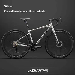 Gravel Road Bicycle Racing Bike Road Bicycles with 51cm Frame City Shift Speed Bike Youth Steel Bicycle