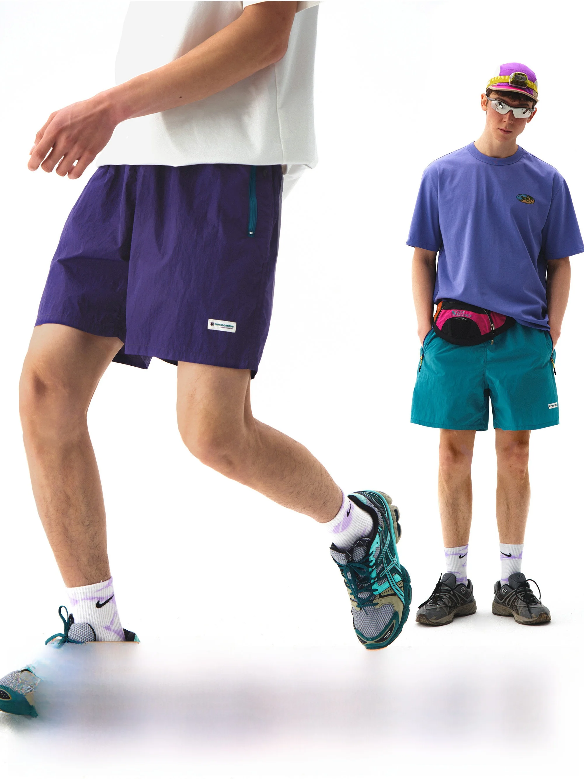 

Notomme Fluorine-free Waterproof Outdoor Camping Beach Shorts Loose Fit Five-inch Pants Men's Summer Casual Trousers