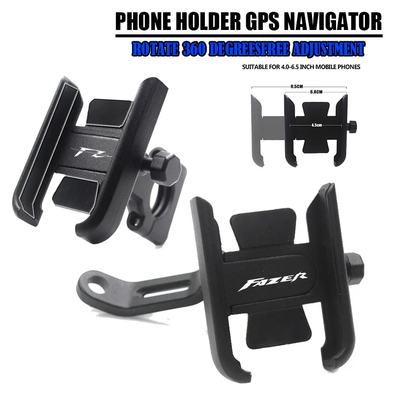 

Для YAMAHA FAZER FZ FZ1 FZ6 FZ6N FZ8 FZ-07 FZ16 FZ-25 XJ6 Алюминиевые аксессуары для мотоцикла Держатель для мобильного телефона GPS-подставка