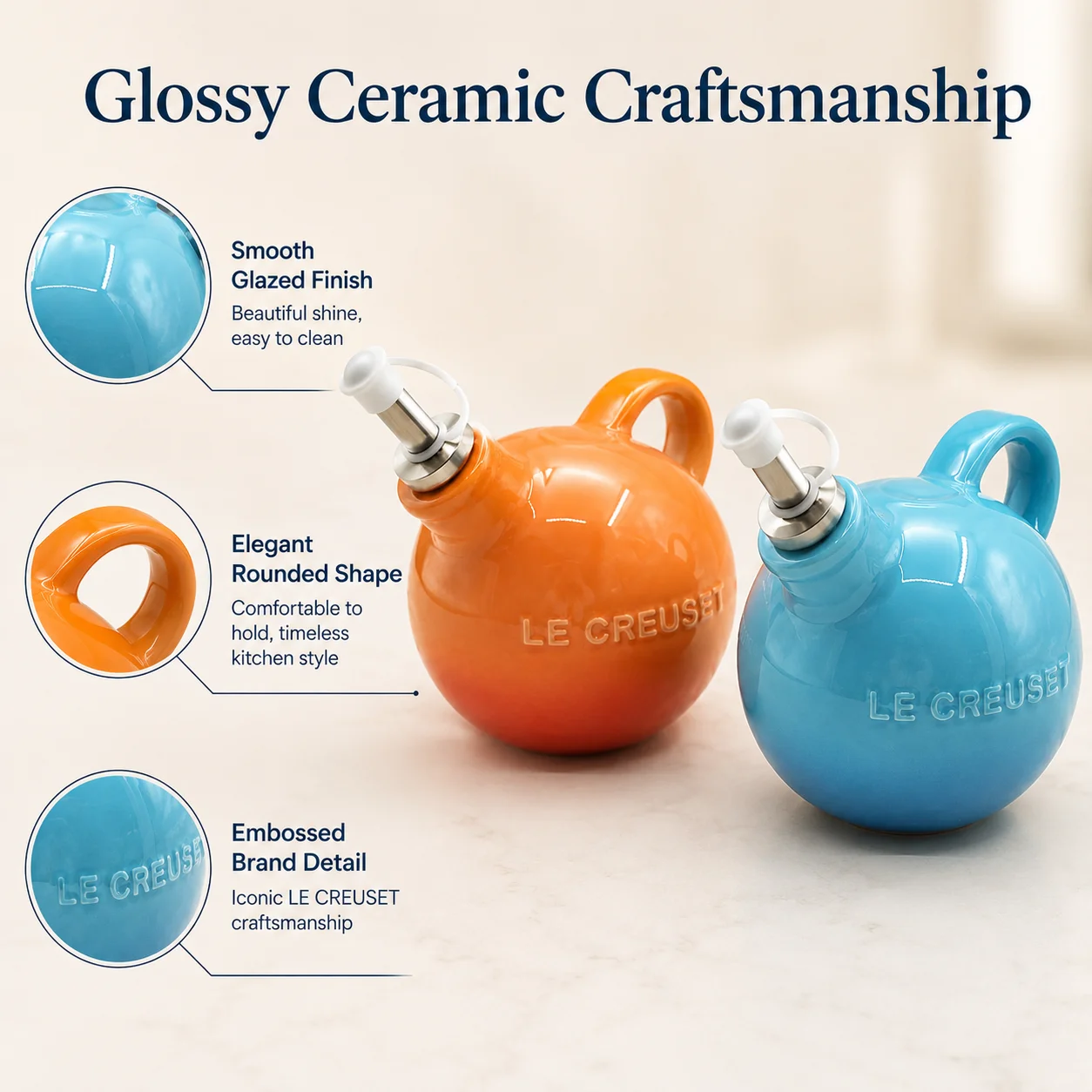 Le Creuset 2 Piece Ceramic Oli - Kitchen Baking Gifts 评论和价格