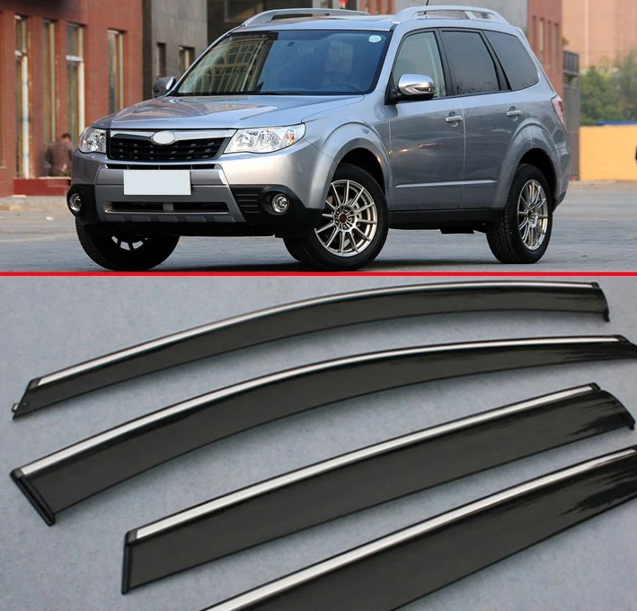 

For Subaru Forester 2009 2010 2011 2012 Window Wind Deflector Visor Rain/Sun Guard Vent Car Accessories Stickers