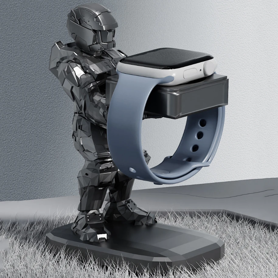 Knight Stand para Apple Watch, suporte do carregador, iWatch 8, 7, 6, 5, 4, 3, 2, suporte, acessórios de carregamento do relógio, presente para