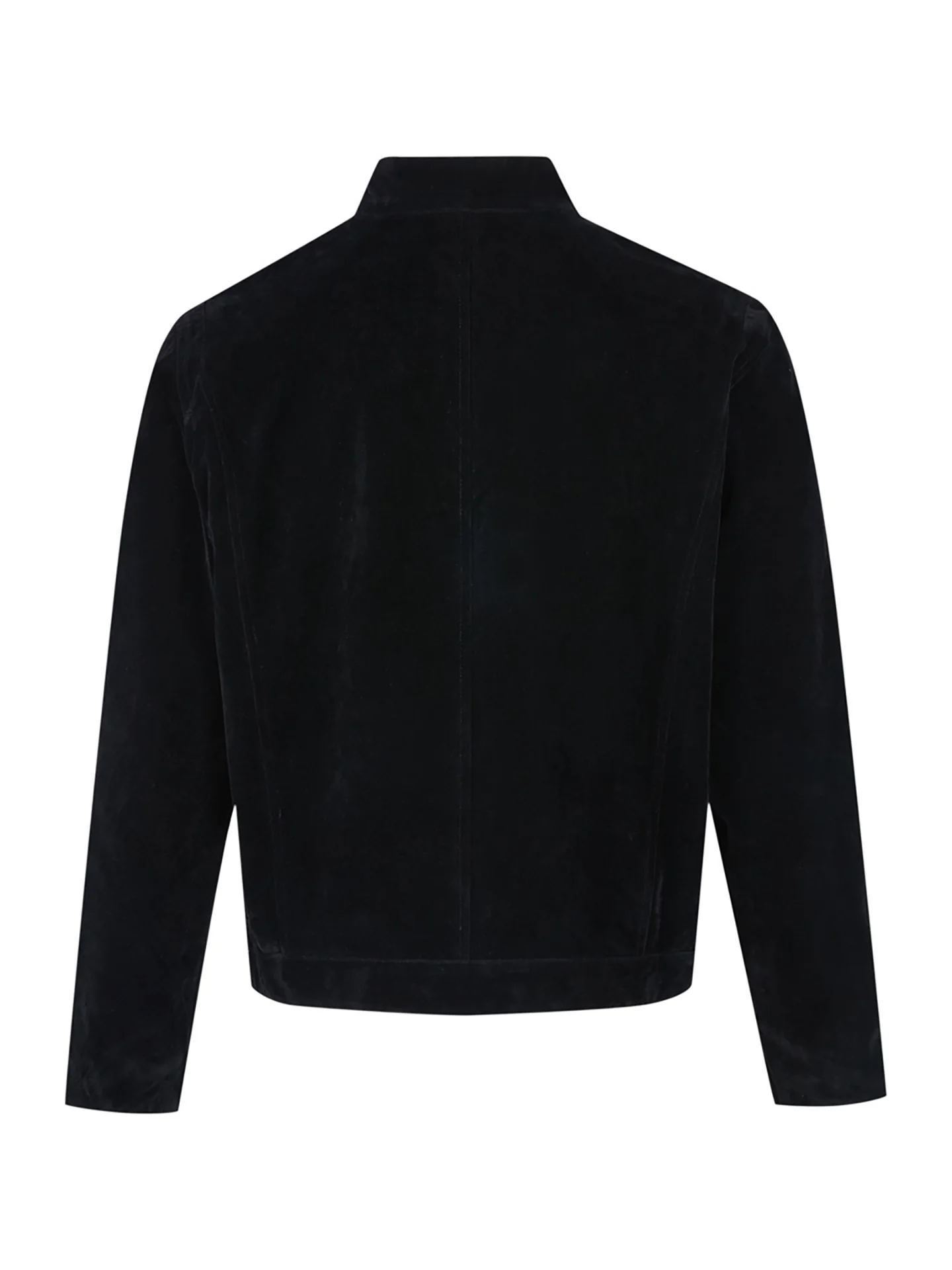 AJEM American Retro Men's Jaet بياقة واقفة من الجلد المخملي ملابس خارجية متعددة الاستخدامات لخريف وشتاء