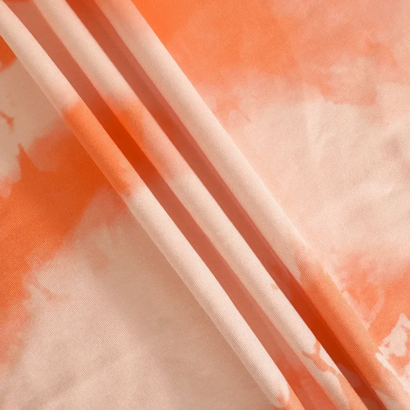 Sexy Slim Dress Women's Spring and Summer New Abstract Print Flare Sleeve V-neck Wrap Hip Temperament Dress Women's Clothing New