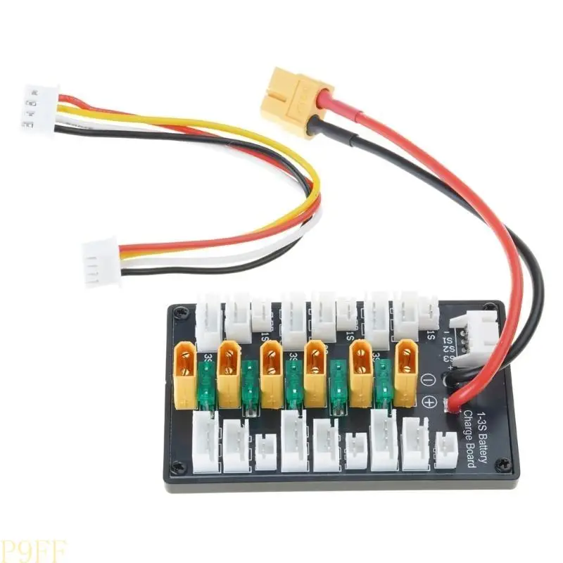 

CS1W 6 Port XT30 Battery Parallel Charging Board for Fast Charging of Multiple Batteries in Camping or Hiking Trip