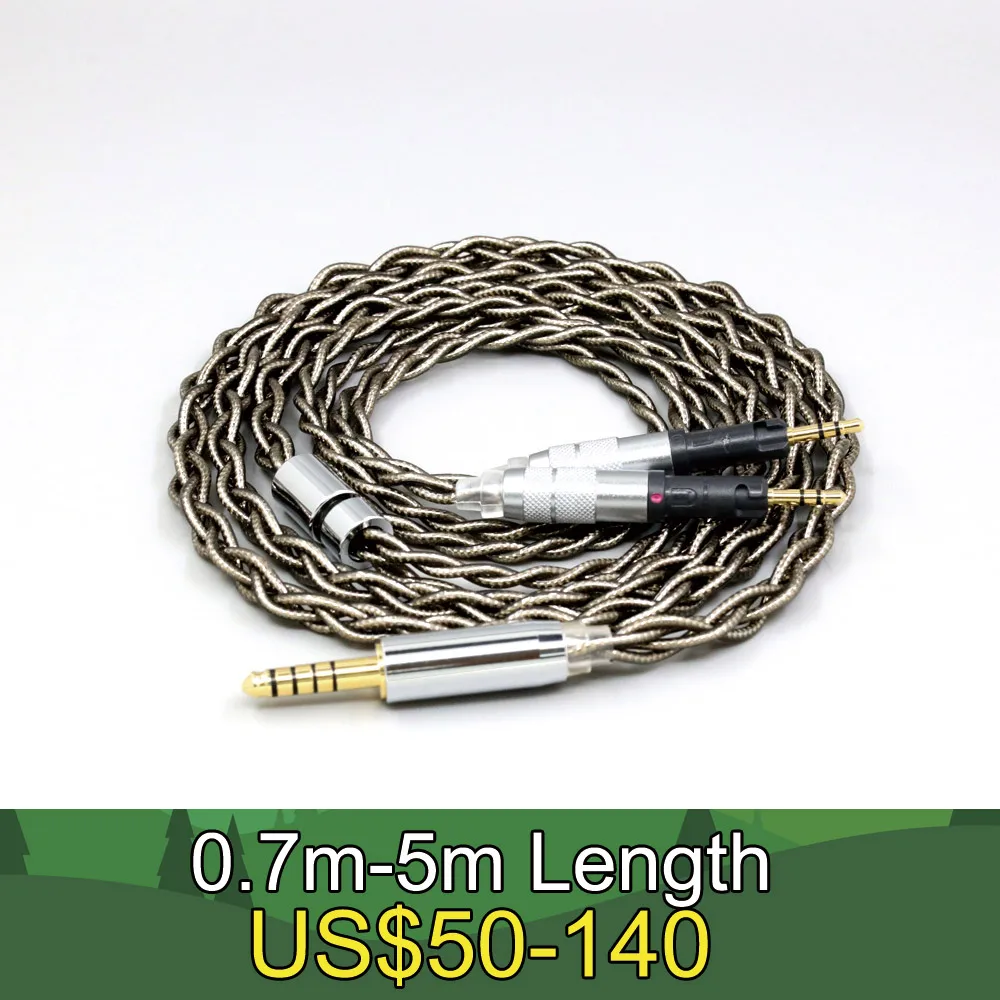 99% Pure Silver Palladium + Graphene Gold Earphone Shielding Cable For Audio-Technica ATH-R70X headphone LN008223