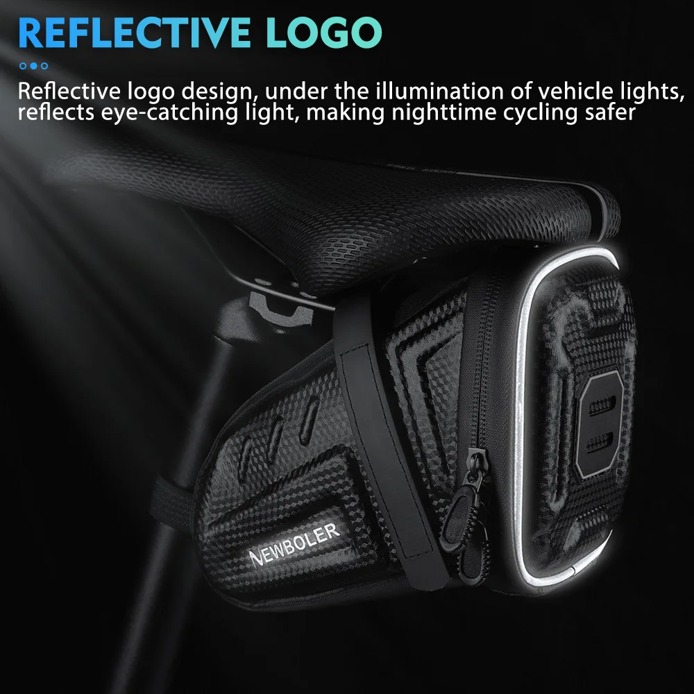 Borsa da sella per bicicletta Borsa da sella per mountain bike impermeabile Sedile portaoggetti Borsa per attrezzi posteriore Borsa da sella Accessori MTB per ciclismo all'aperto