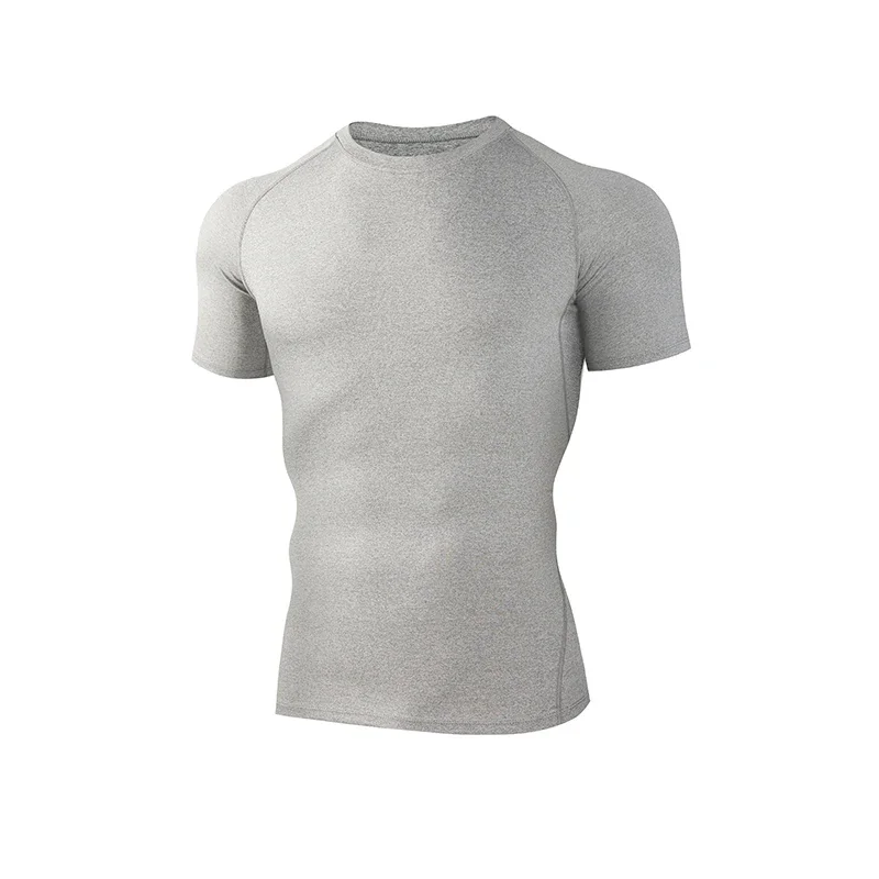 Nuova maglietta sportiva da basket, abbigliamento da palestra aderente da uomo, maglietta ad asciugatura ad alta velocità di proiettile, top da allenamento che assorbe il sudore