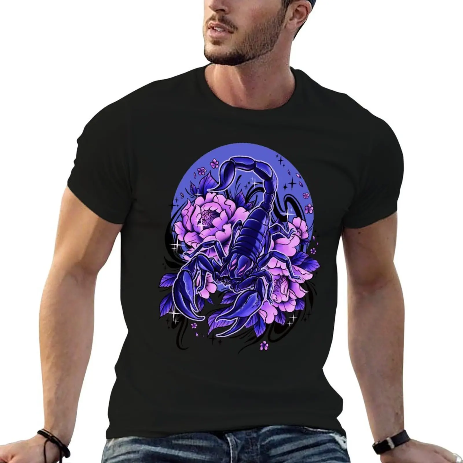 

Purple Scorpion T-Shirt cotton t shirt man t shirt man casual man t shirt graphic T-shirt