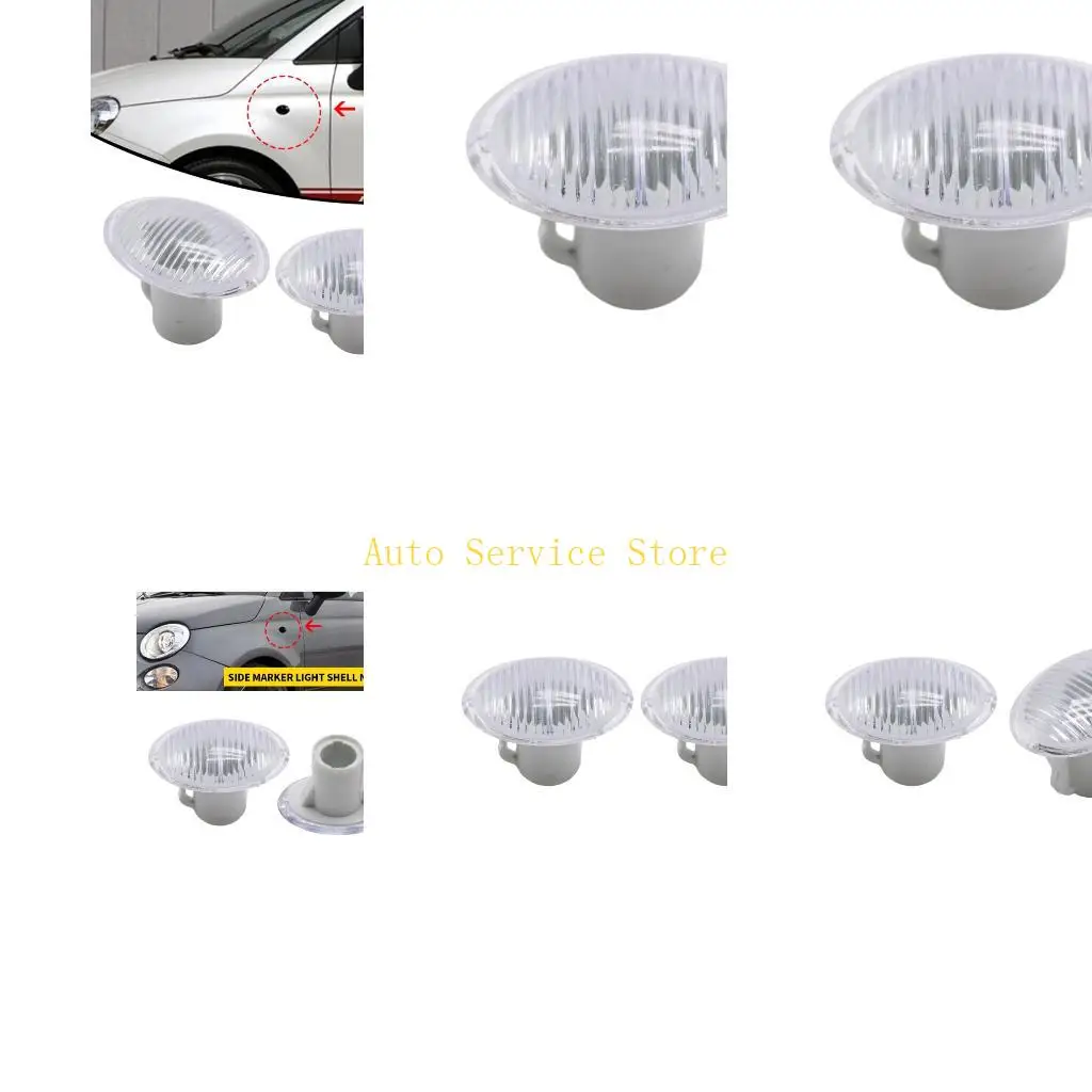 462A ABS Side Turn Housing Shell For 500 Vehicle Easy Installation Clear Lens
