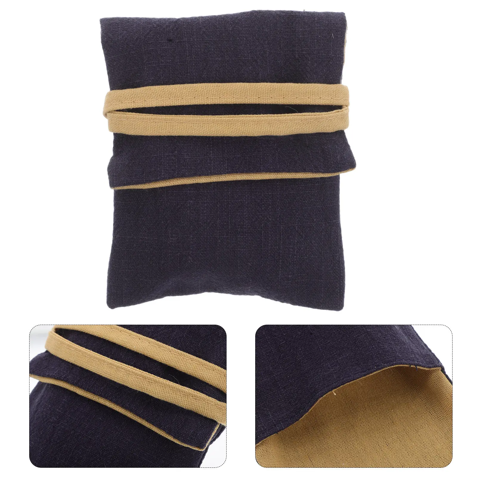 

Хлопково-льняной мешочек для украшений в китайском стиле для женщин и девушек, сумка для хранения ожерелий, браслетов, серег, маленький дорожный органайзер