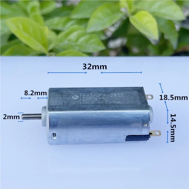 Mabuchi Mini 170 Motor DC 2.4V 3V 3.7V 5V 6V High Speed 18500RPM Precious Metal Brush  Toy RC Car Hobby Model Electric Shaver