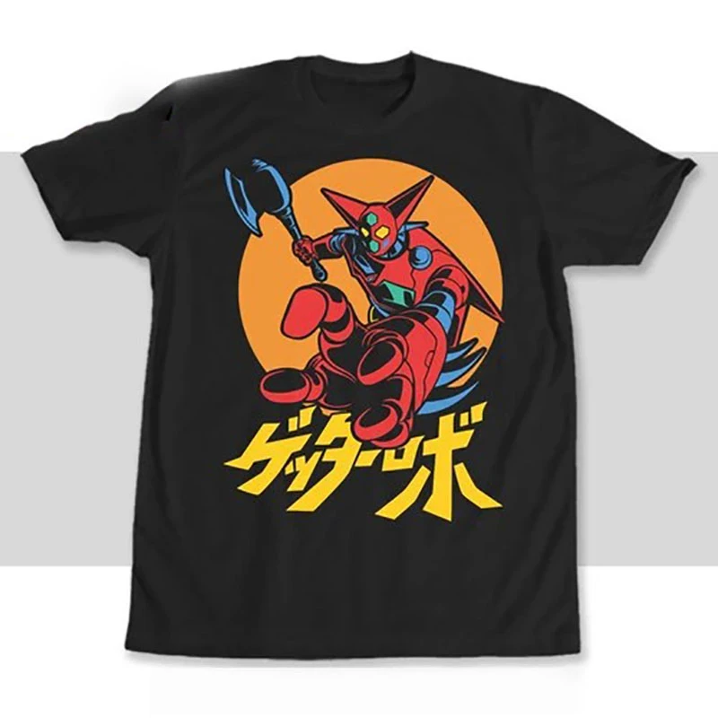 Camiseta de regalo de Anime GETTER Super Robot para niños, camiseta gráfica de robot japonés Mecha, ropa Y2K, 100% algodón, todas las tallas, S-6XL