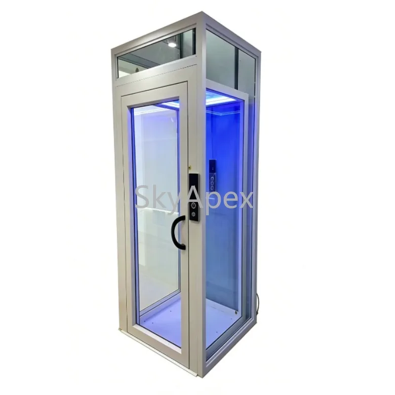 

Custom Goods China Factory Direct Small Vertical Home Lift Villa Residential 300KG Load 2-4 Floors Safety Certified Quiet Energy