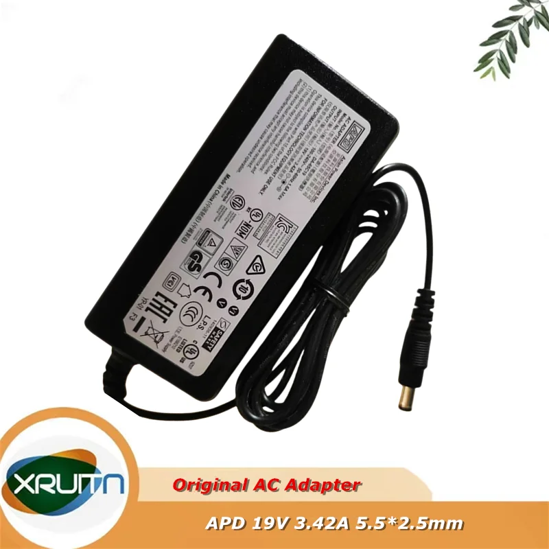 

Original APD DA-65C19 19V 3.42A 65W 5.5x2.5mm AC Adapter Charger For intel NUC Laptop Power Supply DA-65C19 Adaptor