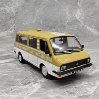 1/43 RAF 2203 MPV Alloy Van Car Model Diecasts Metal Classic Retro Vehicles Car Model High Simulation Collection Childrens Gifts