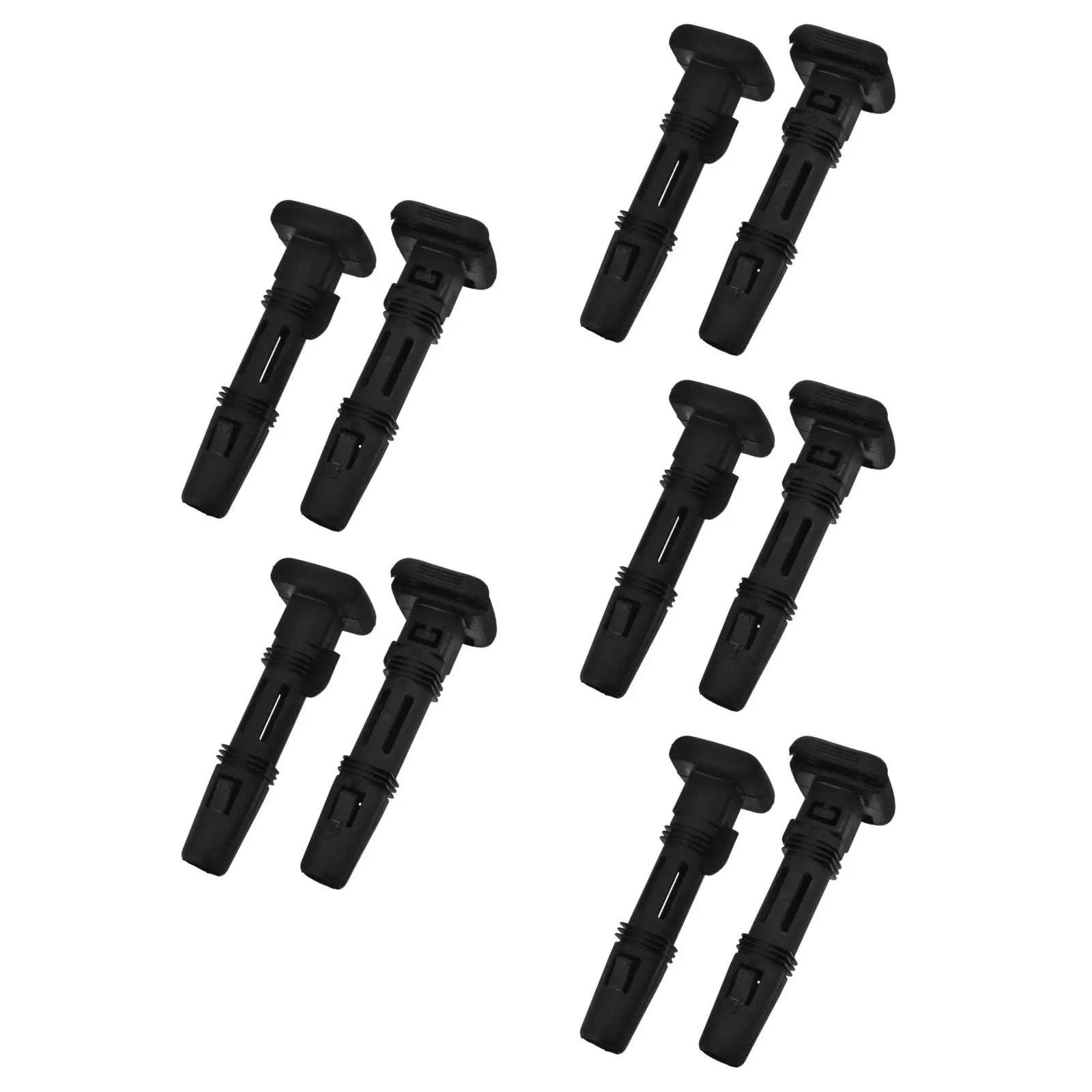 

5pcs Set of 5 Car Seat Head Post Guide Insert Front Headrests Lock Black Pin Clip Inserts