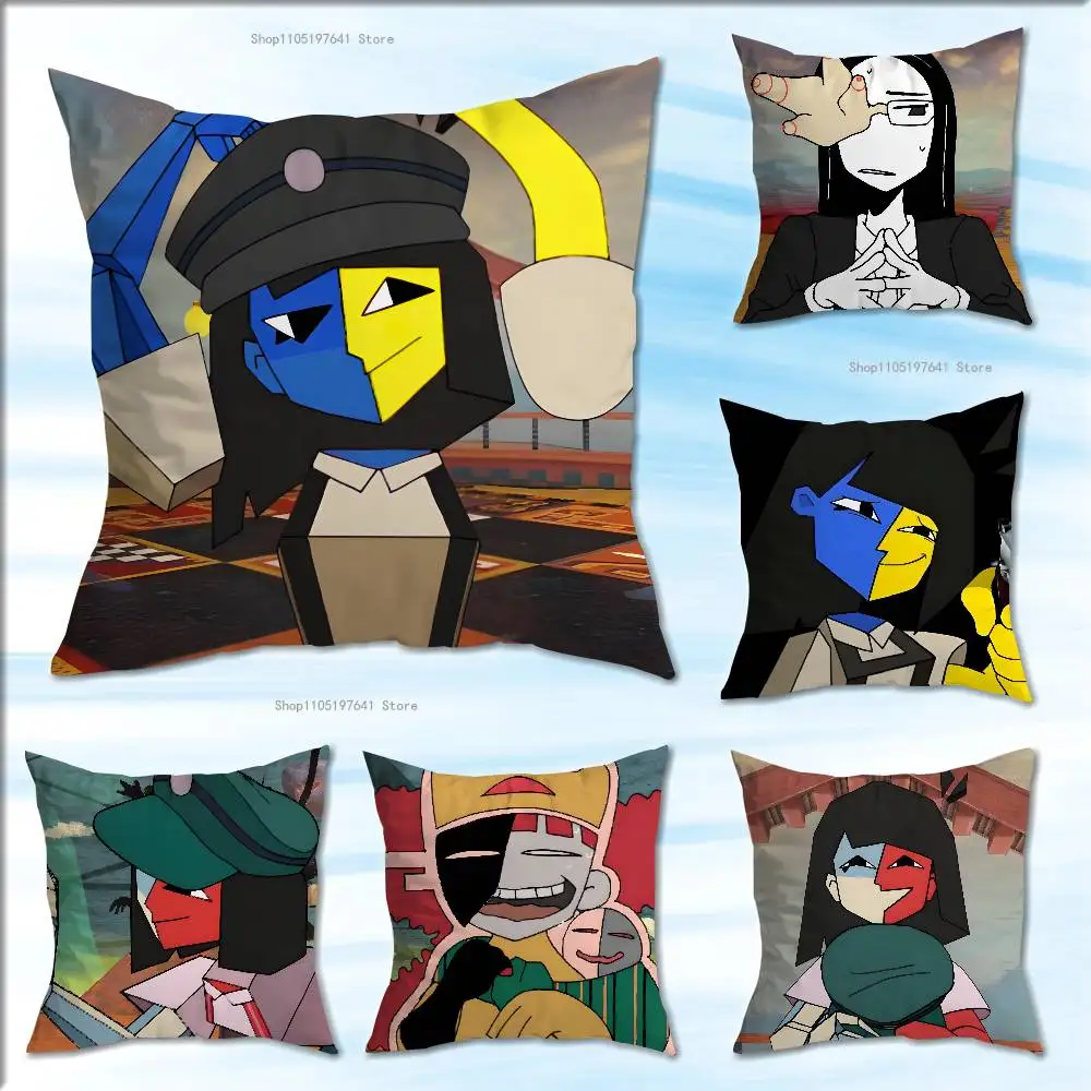 

E-ENA Dream BBQ G-GAME Anime Celebrity Merchandise All-Match Printed Pillow Case Sofa Car Office Room Decoration Protector