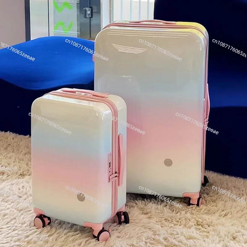 Jupiter Flight High Value Suitcase Travel Trolley Case Women's Multi-function Boarding Case 20 Inches Small and Light Gradual