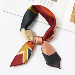 Модная Корейская версия 50x50 см шарфы маленький платок ручная сумка лента универсальное украшение для авиакомпании стюардесс шарф женский подарок