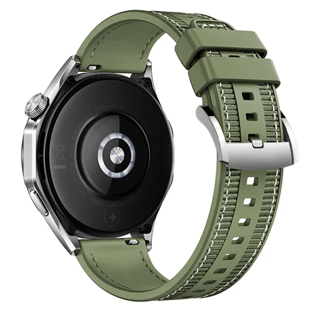 Official 22mm Nylon Strap For HUAWEI WATCH GT6 Pro GT 6 5 4 46mm/Watch 4 5 Pro GT 3 2 Pro 46 mm Composite Silicone Band Bracelet