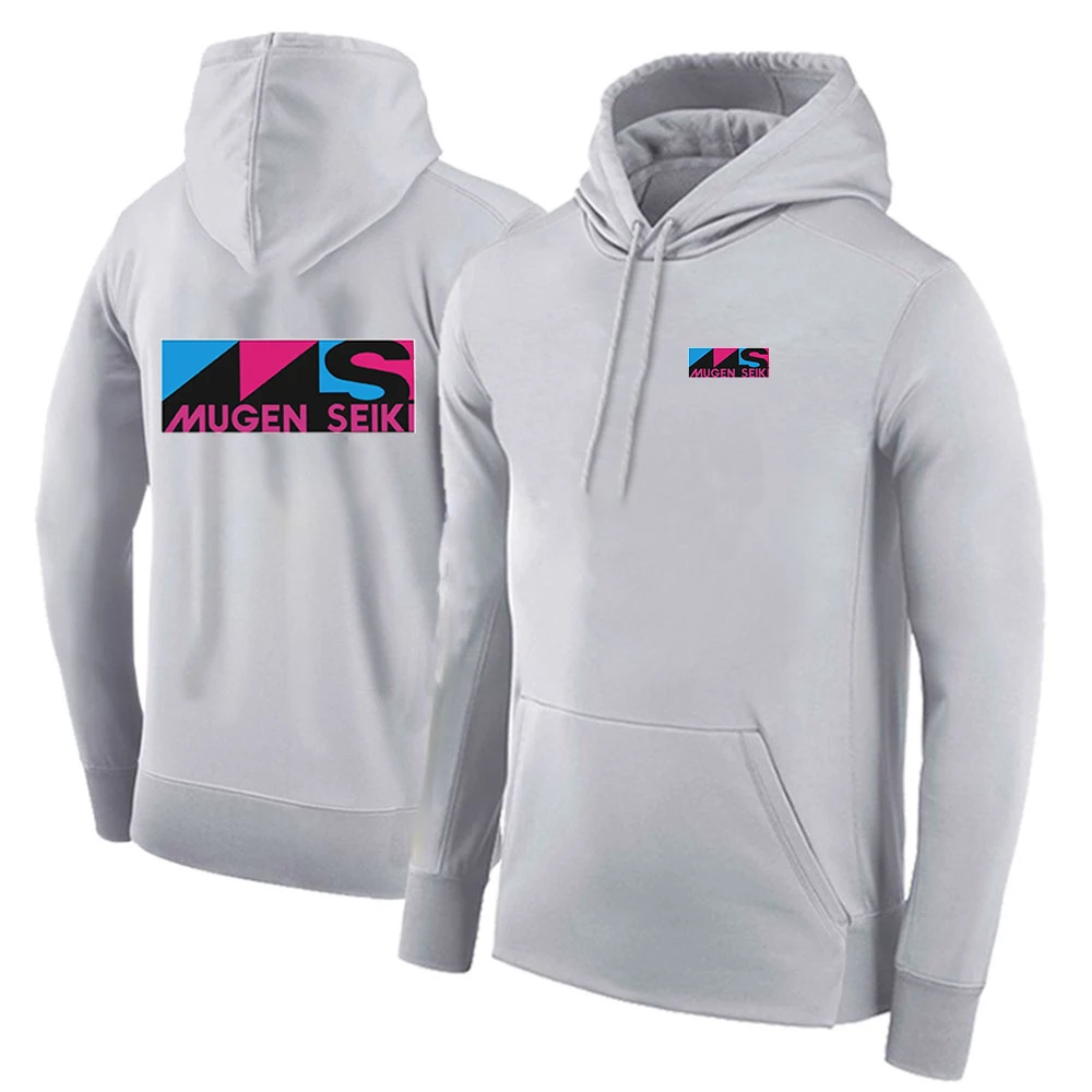 2024 New Men Mugen Seiki Printing Spring and Autumn Cotton Solid Color Pullover Hoodies Simplicity Comfortable Tops