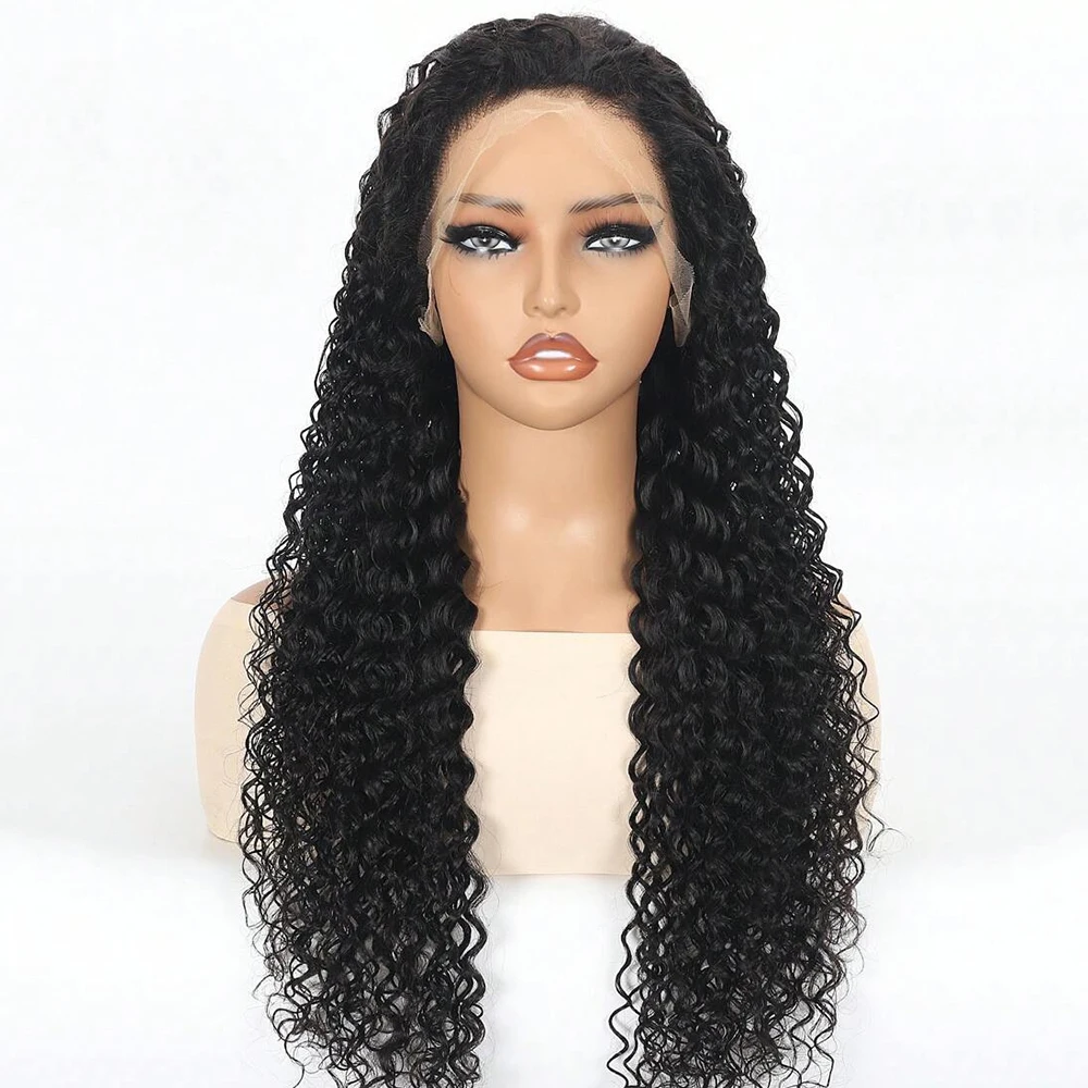 200 Density 34 36 Inch 13x6 Deep Wave Hd Lace Frontal Wigs Human Hair Curly Wigs Water Wave 13x4 Lace Front Wig For Black Women Wig