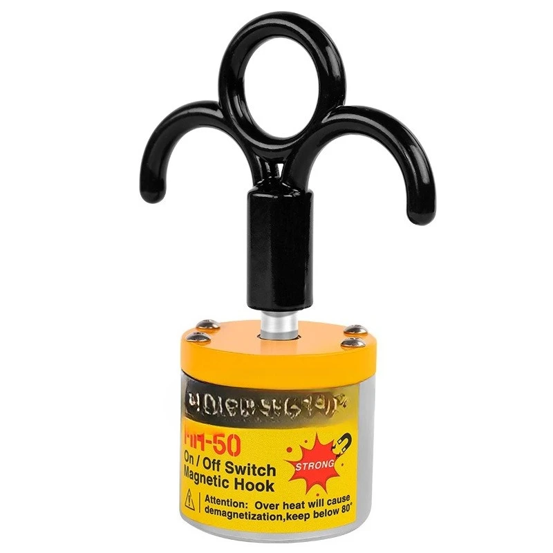 

Multifunctional magnetic hook Super industrial magnetic convenient hook MH50 nail-free metal magnet hook
