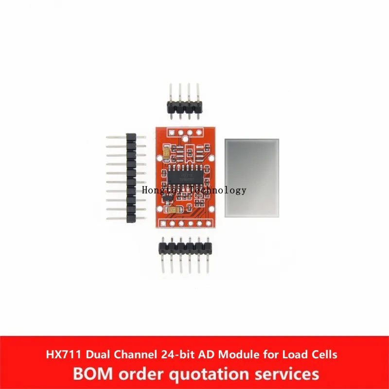 Hx711 Ad-Modul für Wägezellen Dual 24-Bit-Analog-Digital-Wandler mit Abschirmung