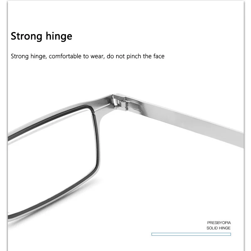 Metal Round Oval Square Presbyopic Folding Reading Glasses Men With Box Anti-Blue Light Blocking Computer Eyeglasses For Vision