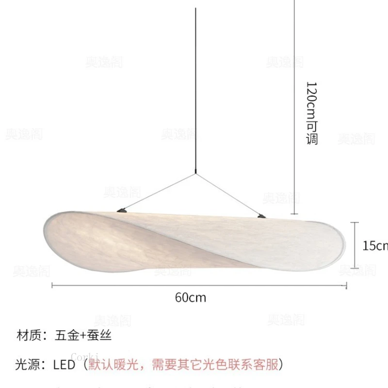 اليابانية وابي سابي نمط اليدوية زن ليف الثريا ورقة الإيطالية مصمم سحابة الرجعية الفن غرفة المعيشة قلادة LED مصباح ديكور