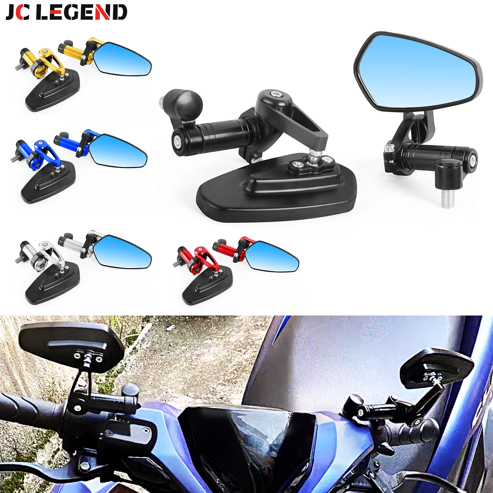 

Motorcycle Rearview Side Mirror Universal M8 M10 Round Mirrors for Vespa GTS Sprint Honda Yamaha Suzuki Scooter ATV Street Bike